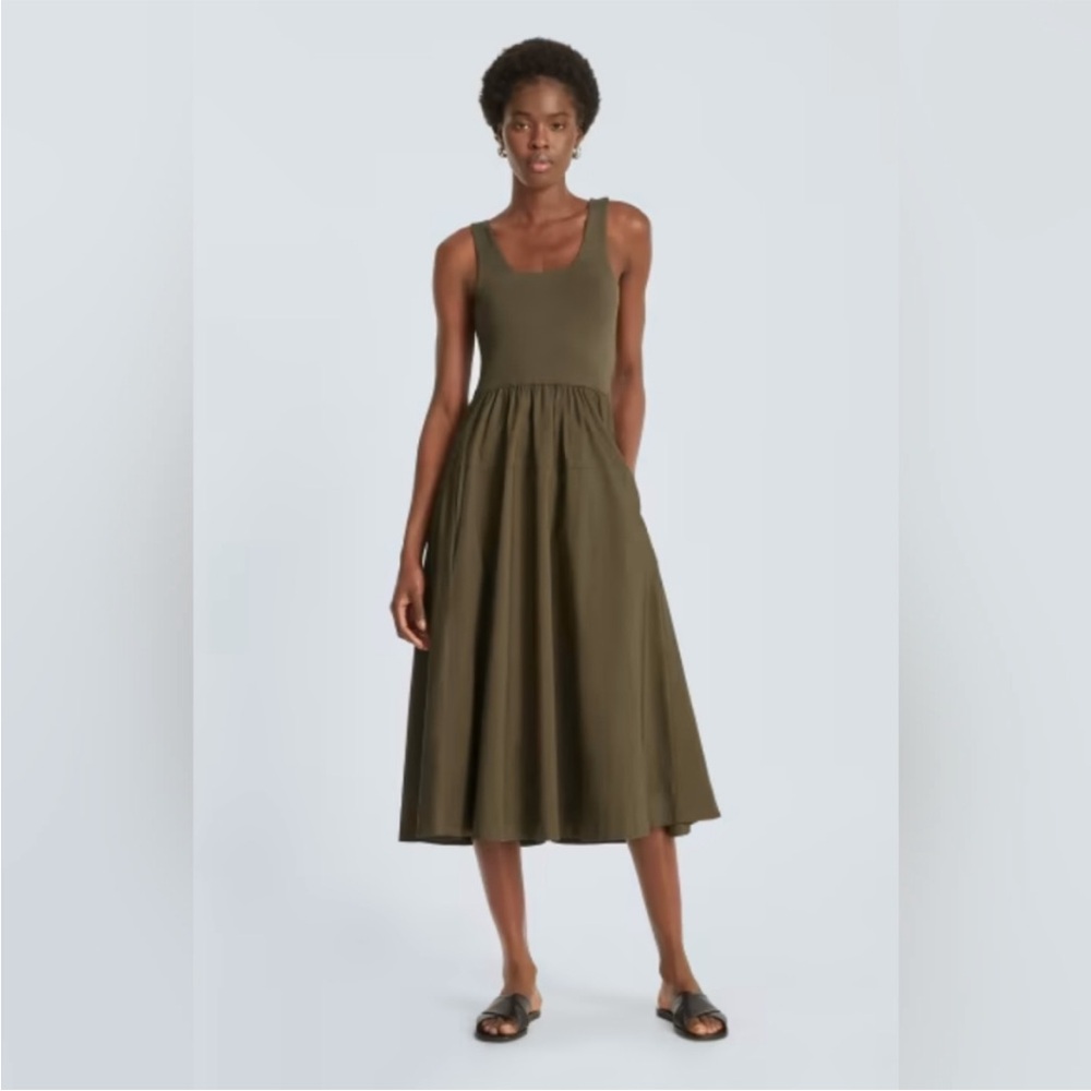 Everlane Green Riviera Dress (Beech)